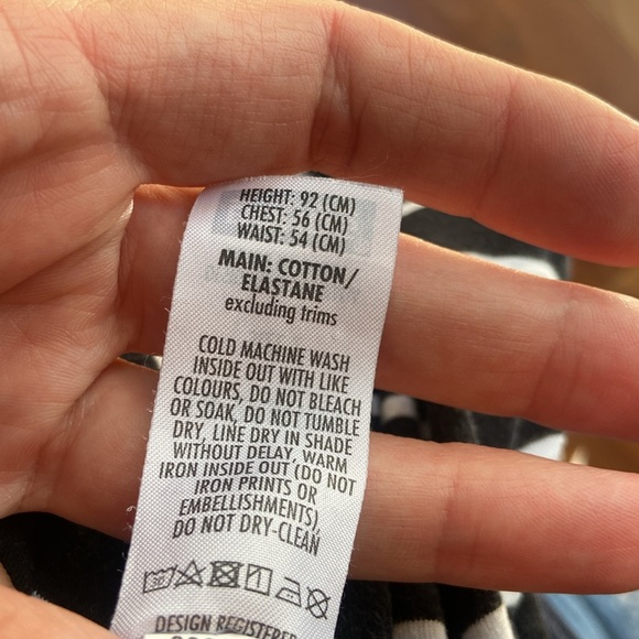 Bonds Wondersuit 18-24m Size 2 Black Stripe Unisex - Picture 7 of 8